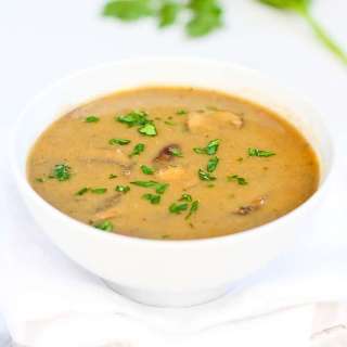 Vegan Cream of Curry Mushroom Soup Recipe