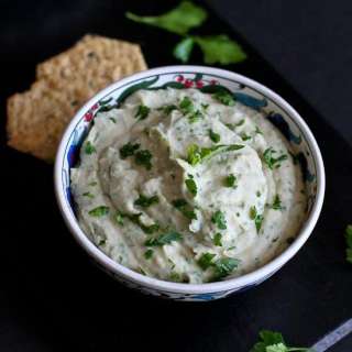 White Bean & Basil Hummus Recipe