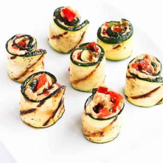 Grilled Zucchini Hummus Roll-Ups Recipe
