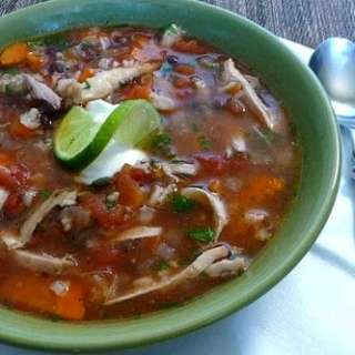 Crockpot Chicken & Black Bean Soup