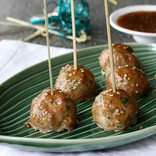 Baked Teriyaki Turkey Meatballs