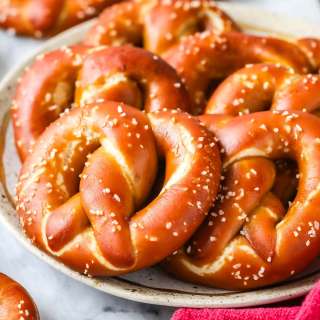 Sourdough Soft Pretzels