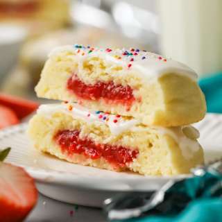 Strawberry Pop Tart Cookies