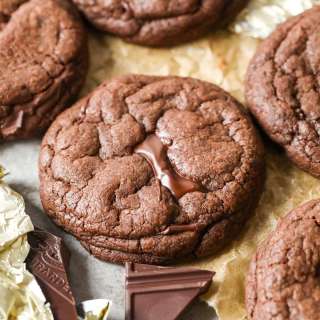 Double Chocolate Chunk Cookies
