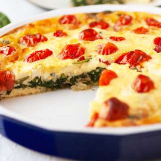 Crustless Spinach Quiche