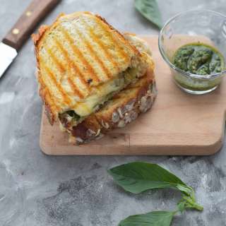Ultimate Grilled Cheese Sandwich with Pesto