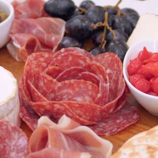 Charcuterie Board Meat Flowers