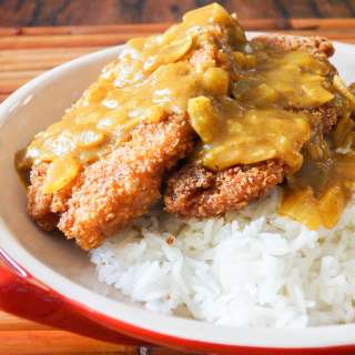 Torikatsu with Coconut Curry Sauce (Japanese Fried Chicken Cutlet)