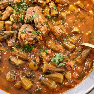 Bamia (Middle Eastern Okra and Meat Stew)