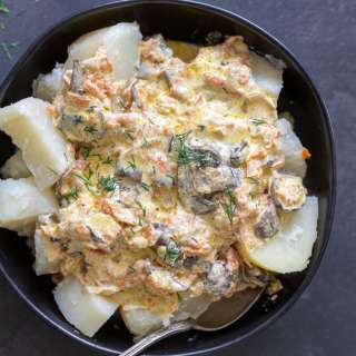 Cream Mushroom Potatoes
