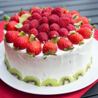 Rainbow Fruit Cake Recipe