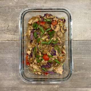 Honey Garlic Chicken Noodle Bowls