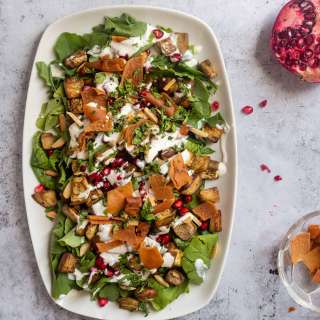 Eggplant Pomegranate Salad