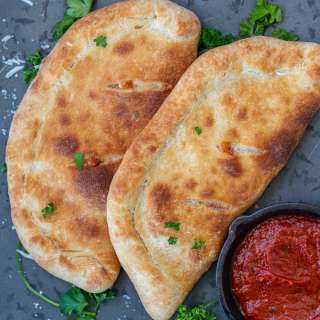 Air Fryer Calzones (Crazy Easy)