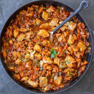 Baked Cod with Vegetables Recipe