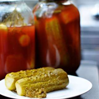 Canned Sweet Spicy Pickles