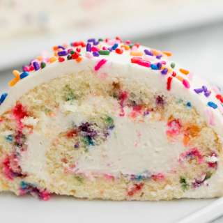Easy Birthday Cake Roulade Recipe