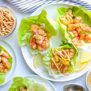Ginger Shrimp Lettuce Wraps