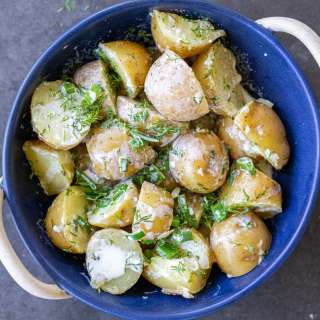 Creamed New Potatoes with Herbs