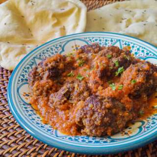 Afghani Kebob with Tomato Gravy