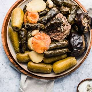 Stuffed Grape Leaves with Meat - Warak Enab