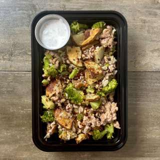 Lemon Garlic Turkey Bowls