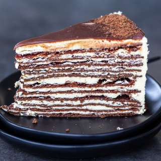 Chocolate Layer Cake (aka Spartak Cake)