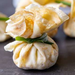 Stuffed Chicken Crepe Pockets