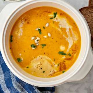 Roasted Carrot Butternut Squash Soup