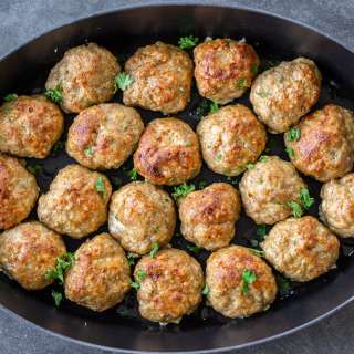 Baked Chicken Oatmeal Meatballs
