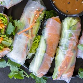 Spring Rolls With Salmon