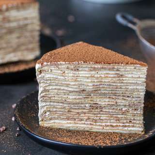 Tiramisu Crepe Cake
