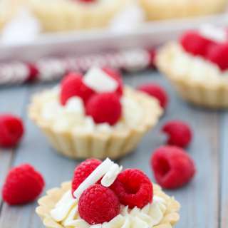 White Chocolate Raspberry Mini Tarts