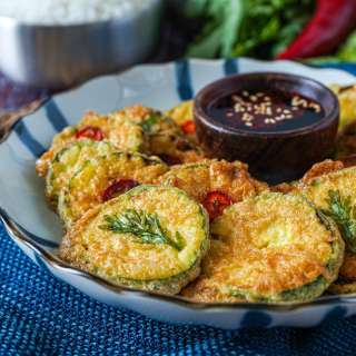 Hobak Jeon (Korean Pan-Fried Zucchini)
