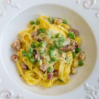 Fettuccine alla papalina (Fettuccine for the Pope)