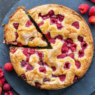 The Easiest Raspberry Coffee Cake