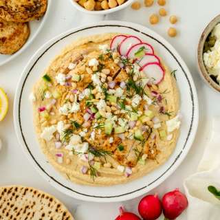 Greek Chicken Hummus Bowl