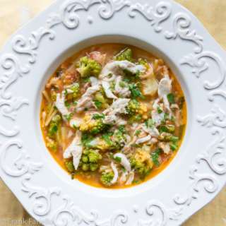 Minestra di broccoli e arzilla (Skate and Roman Cauliflower Soup)