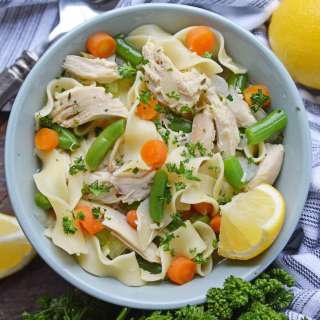 Homemade Chicken Noodle Soup (Crockpot Recipe)