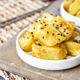 Goguma Mattang (Korean Caramelized Sweet Potatoes)