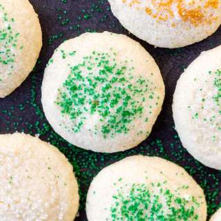 Whipped Shortbread Cookies (4 Ingredients)