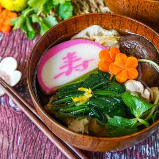Ozoni (Japanese New Year Mochi Soup)