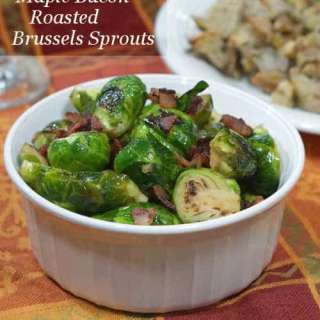 Maple Bacon Roasted Brussels Sprouts