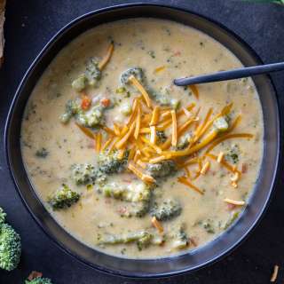 Broccoli Cheddar Soup (Crazy Easy)