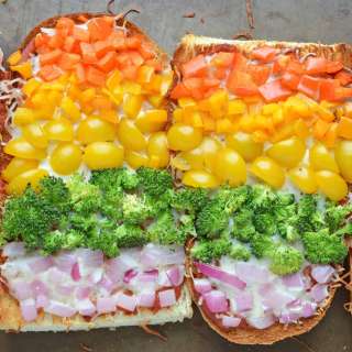 Rainbow Pizza
