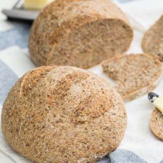 5-Minute Flax Wheat Bread