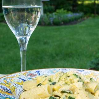 Carbonara vegetariana (Vegetarian Carbonara)