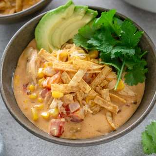 Creamy Chicken Taco Soup with Cream Cheese