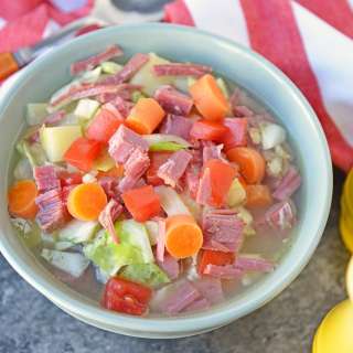 Leftover Corned Beef and Cabbage Soup