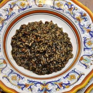 Risotto al nero di seppia (Squid Ink Risotto)